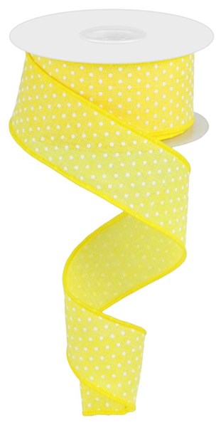 1.5" x 10yd Raised Swiss Dots On Royal image 0