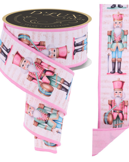 Pink Nutcracker Ribbon 2.5" x 10 yds image 0