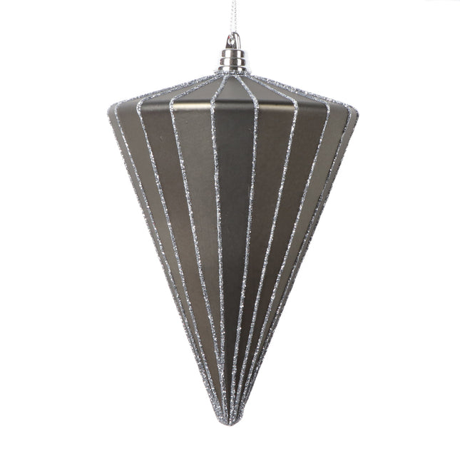 Matte Pewter Cone Ornament image 0