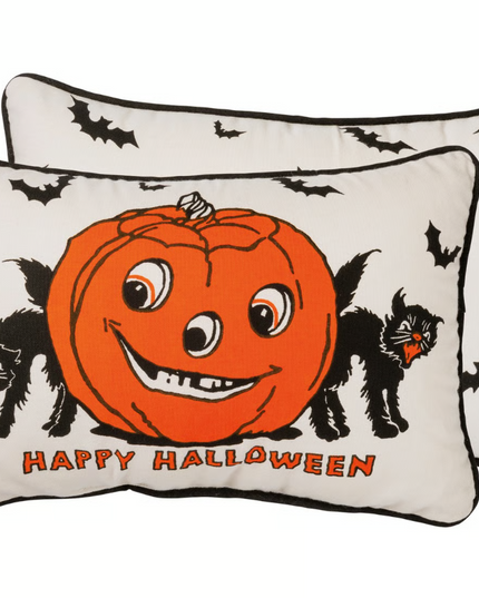 Happy Halloween Vintage Pillow image 0