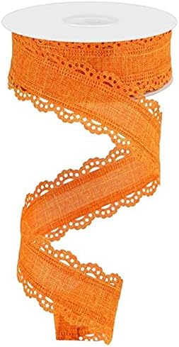 Scalloped Edge Royal Burlap Ribbon