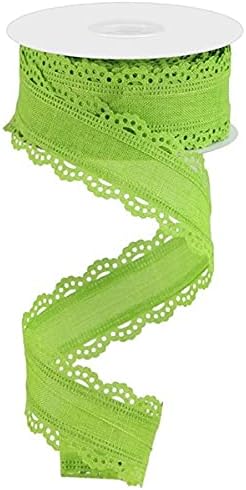 Scalloped Edge Royal Burlap Ribbon