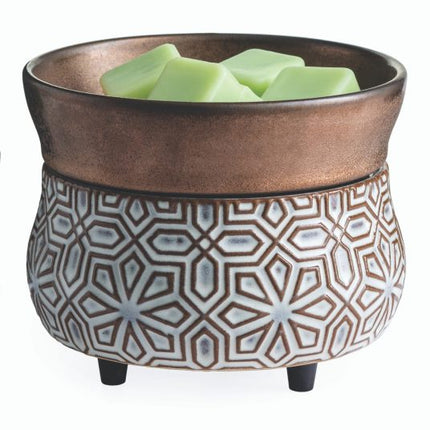 Bronze Geometric 2-In-1 Classic Fragrance Warmer image 0