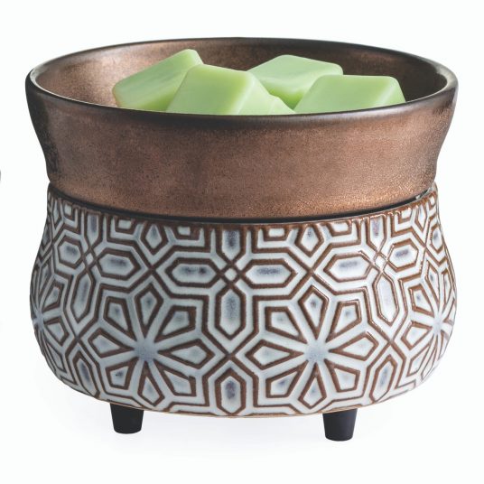 Bronze Geometric 2-In-1 Classic Fragrance Warmer image 0