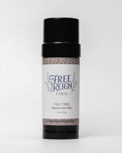 Tea Tree Natural Lotion Bar - Free Reign Farm image 0