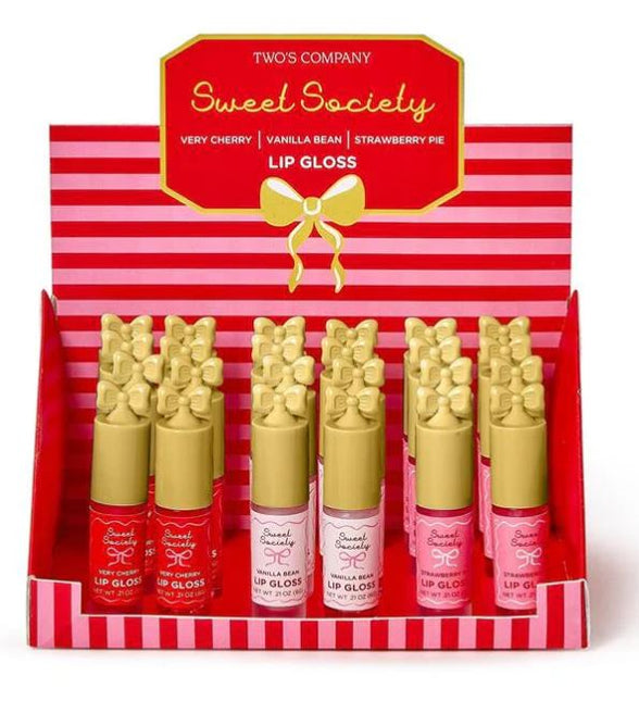 Bow Shimmer Lip Gloss, 3 Flavors