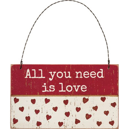 All You Need Is Love Slat Ornament image 0