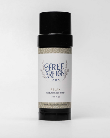 Relax Natural Lotion Bar - Free Reign Farm image 0