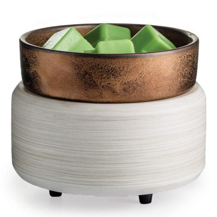 White Washed Bronze 2-In-1 Classic Fragrance Warmer image 0