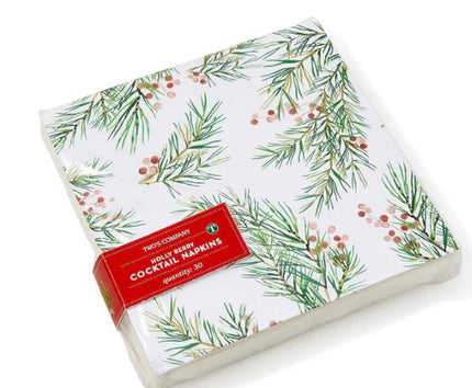 Pine Berry Cocktail Napkin 30pc