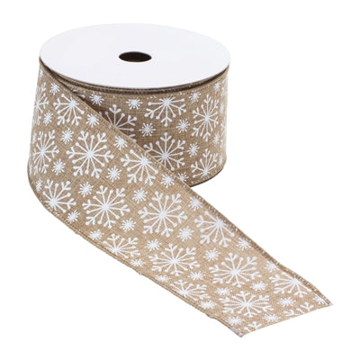 Gold Snowflake Ribbon