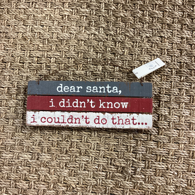 Dear Santa Ornament image 0