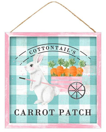 10" Bunny/Carrot Patch Sign image 0