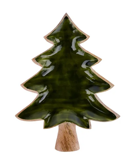Mango Wood Christmas Tree Tray