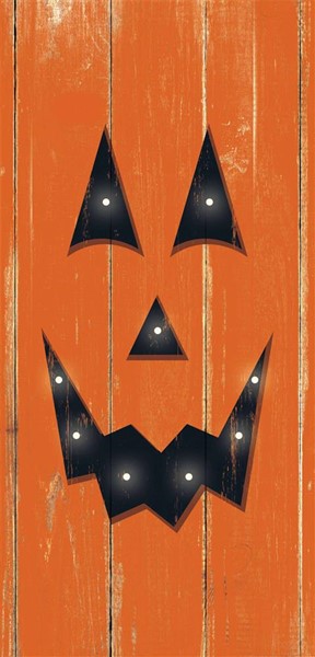 Jack O Lantern Sign with Lights