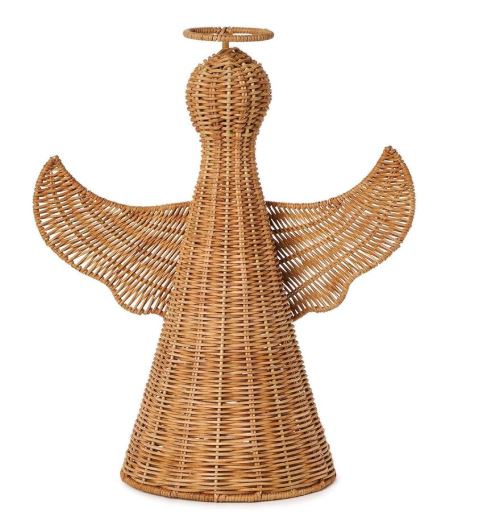 Large Rattan Angel