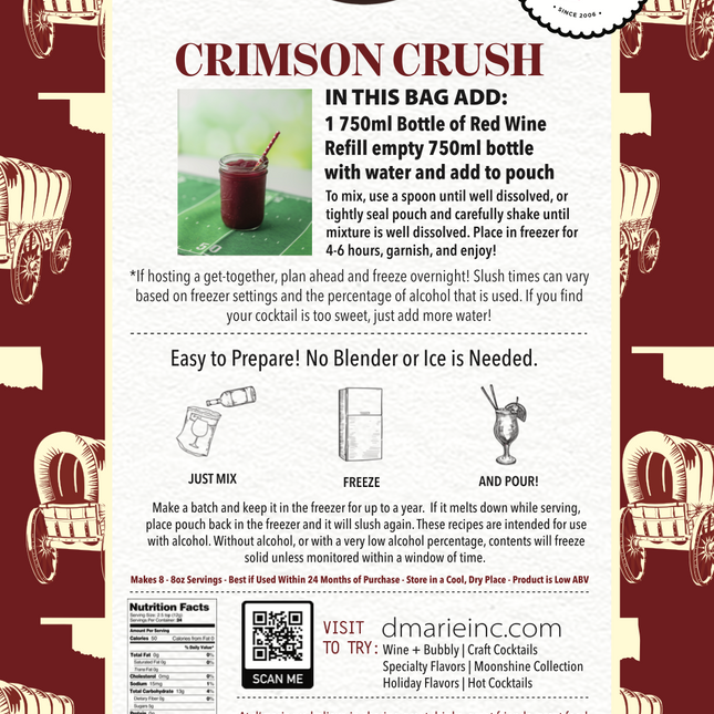 Crimson Crush Cocktail Slush Mix