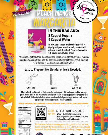 Peach Mango Margarita Slush Mix