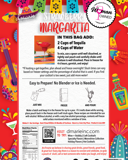 Strawberry Margarita Craft Cocktail Slush Mix