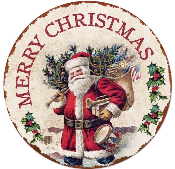 Vintage Merry Christmas Sign