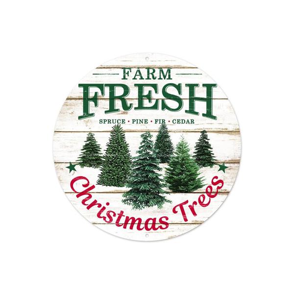 Farm Fresh Christmas Trees Sign