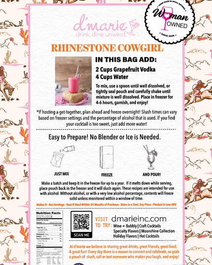 Rhinestone Cowgirl Craft Cocktail Slush Mix