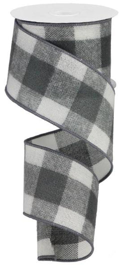 Fuzzy Large Buffalo Plaid Ribbon