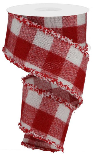 Fuzzy Buffalo Plaid/Drift Ribbon