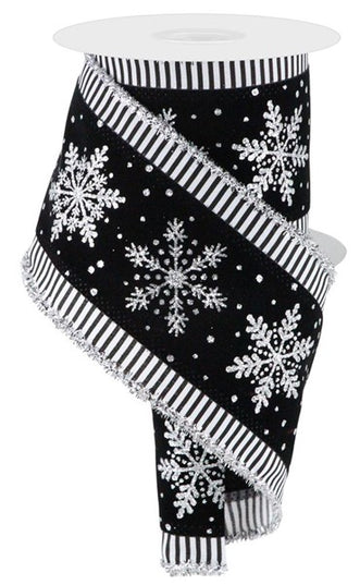 Snowflake Tinsel Ribbon