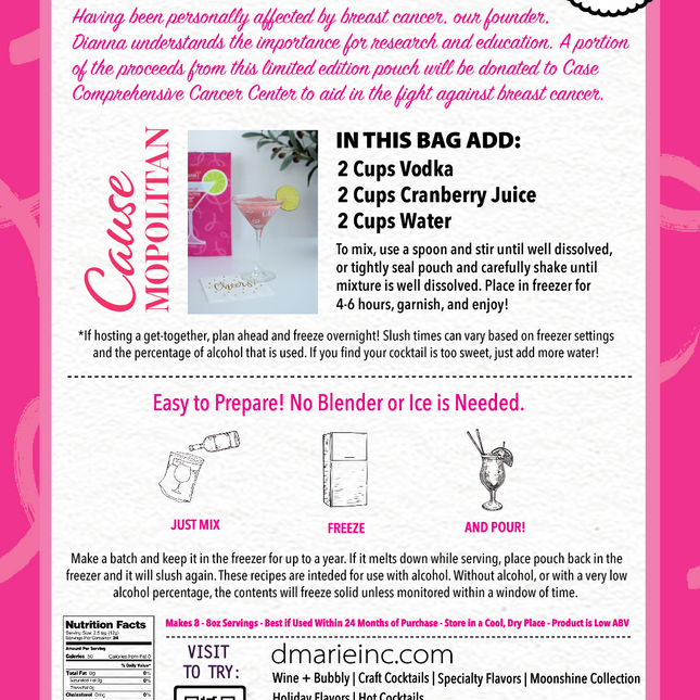 Cause-Mopolitan Slush Mix