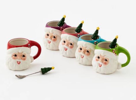 Santa Mug w/ Spoon