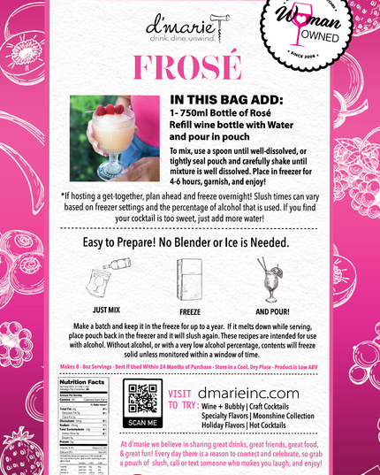 Frosé Craft Cocktail Slush Mix