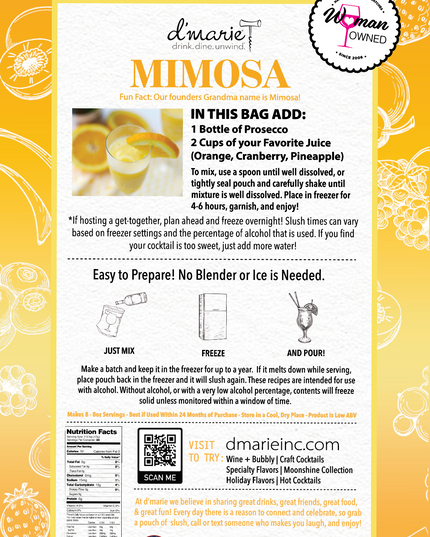 Mimosa Craft Cocktail Slush Mix
