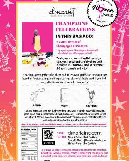 Champagne Celebration Craft Cocktail Slush Mix
