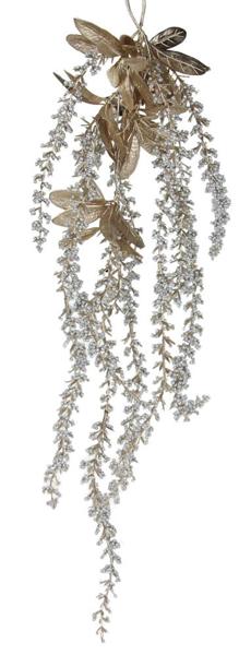 24"L Bead/Leaf Hanging Garland