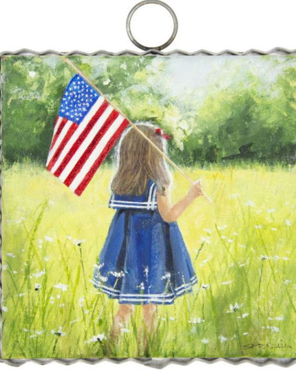 Girl and Flag Mini Gallery