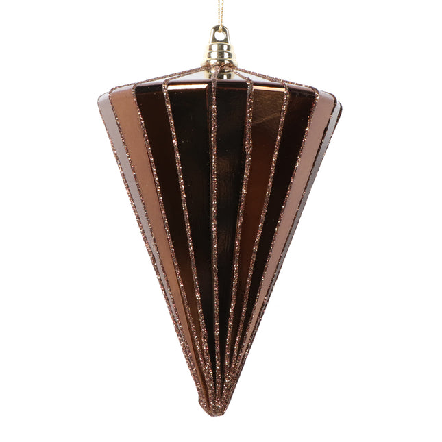 Shiny Mocha Cone Ornament image 0