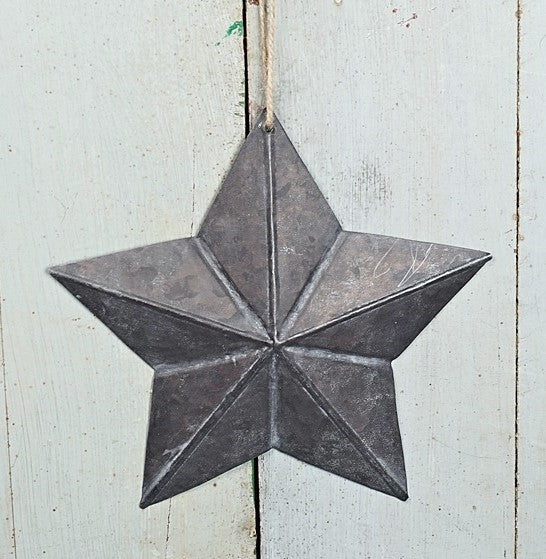Distressed Metal Star Ornament image 0