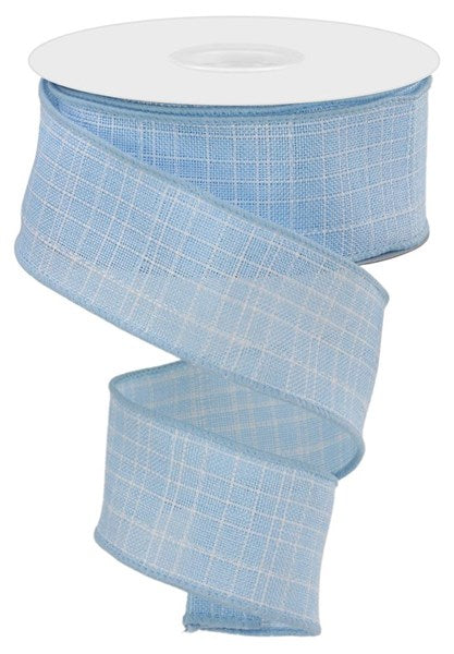 1.5" x 10yd Check Royal Burlap image 0