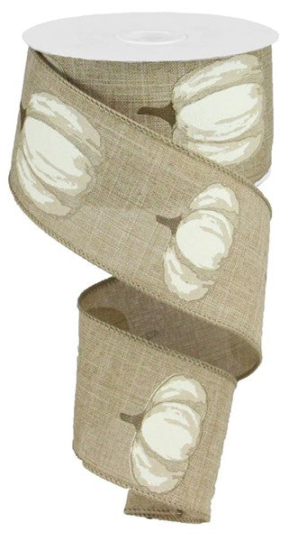 2.5" x 10yd Pumpkin On Royal image 0