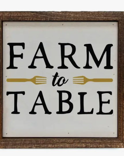 Farm To Table Sign image 0