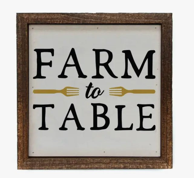 Farm To Table Sign image 0