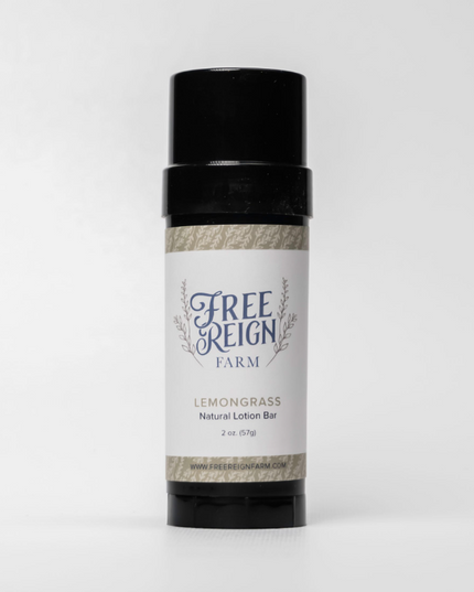 Lemongrass Natural Lotion Bar - Free Reign Farm image 0