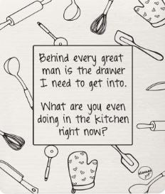 Funny Swedish Dishcloths - Every Great Man image 0