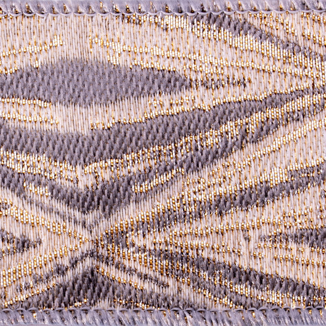 Pewter/Cream/Champagne Abstract Ribbon image 1