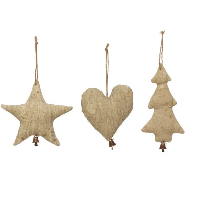 Antique Canvas Ornament - 3 Styles image 0