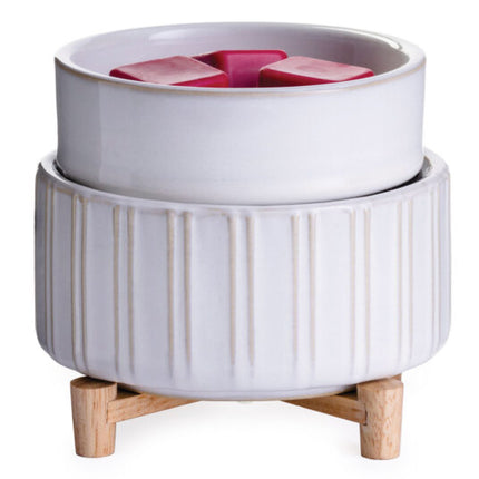 Ceramic & Wood 2-in-1 Classic Fragrance Warmer image 0