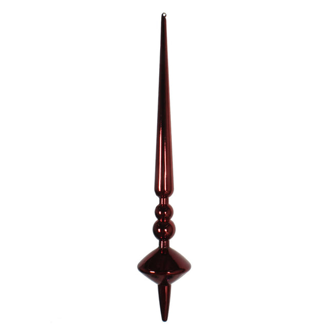 Burgundy Shiny Cupola Finial image 0