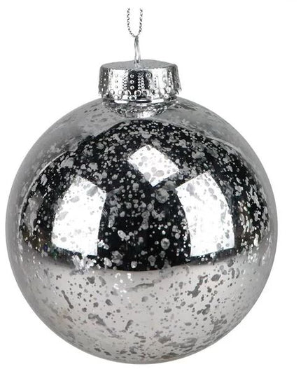 100mm Antique Look Seamless Ball Ornament