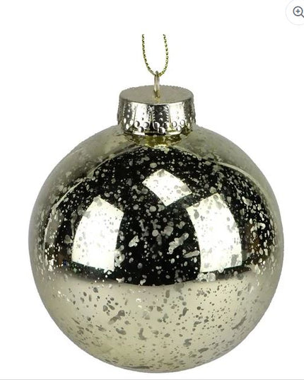 100mm Antique Look Seamless Ball Ornament